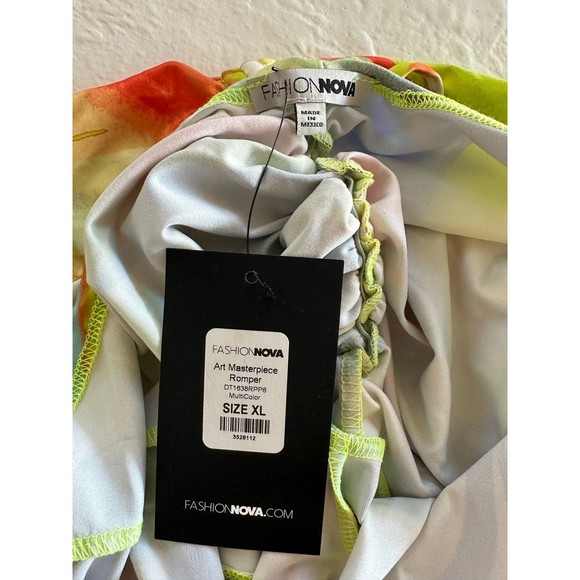 Fashion Nova Multicolor Art Masterpiece Romper - Picture 4 of 12